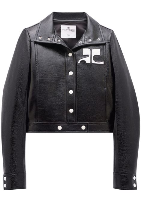 Black vinyl jacket ? women  COURRÈGES | PERCBL005VY00149999