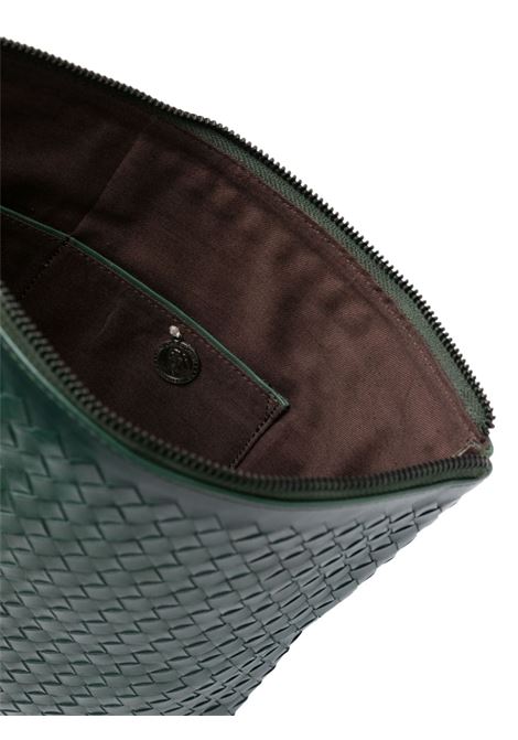 Green woven clutch bag  - women DRAGON DIFFUSION | 8058FRST
