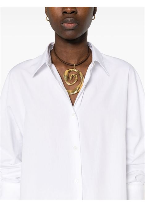 White seam-detail poplin shirt - women DRIES VAN NOTEN | 2410107108328001