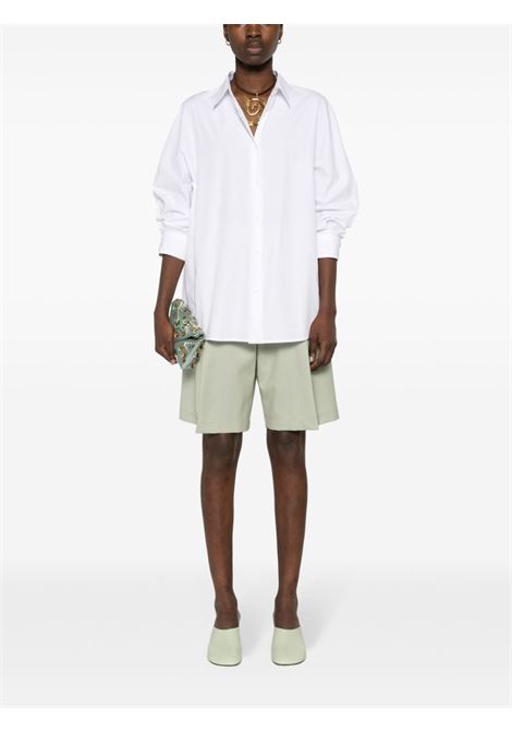 White seam-detail poplin shirt - women DRIES VAN NOTEN | 2410107108328001