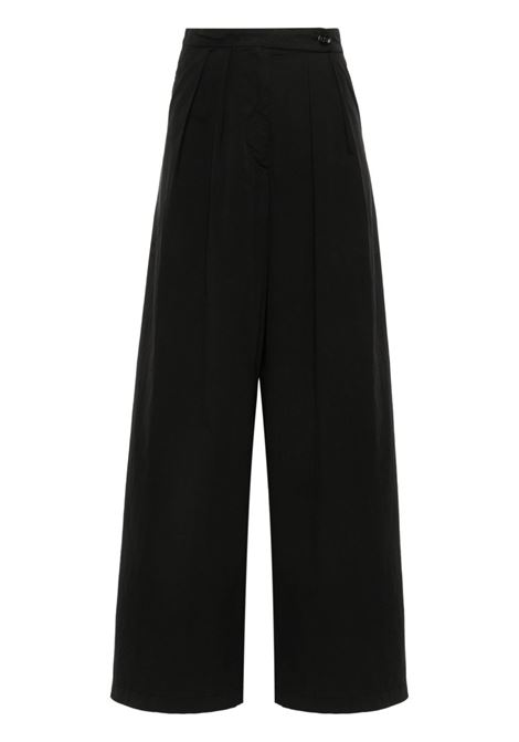 Black pamplona wide-leg trousers Dries Van Noten - women DRIES VAN NOTEN | 2410109018130511