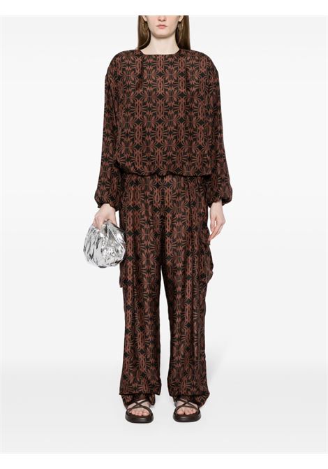 Multicolored polkar graphic-print trousers  - women DRIES VAN NOTEN | 2410109198164900
