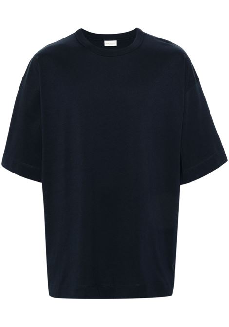 T-shirt a girocollo in blu - uomo DRIES VAN NOTEN | 2410211038600509