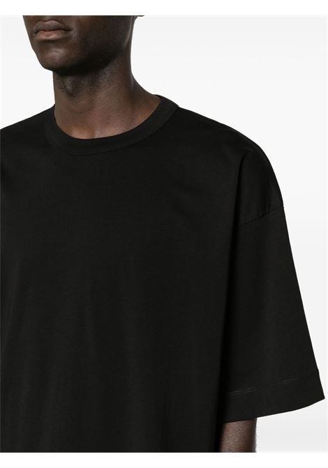 T-shirt a girocollo in nero - uomo DRIES VAN NOTEN | 2410211038600900