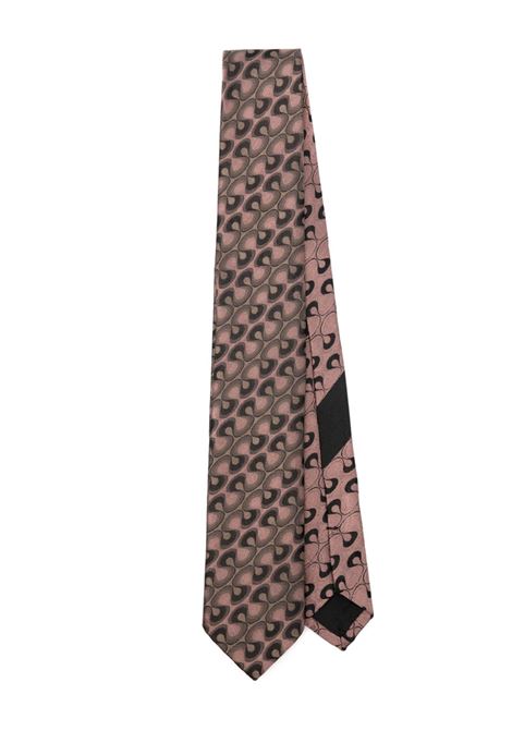 Cravatta con stampa jacquard multicolore - uomo DRIES VAN NOTEN | 2410216008904301