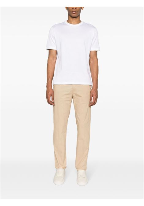 T-shirt con design a strati in bianco e beige - uomo ELEVENTY | I75TSHI02TES0I2010102