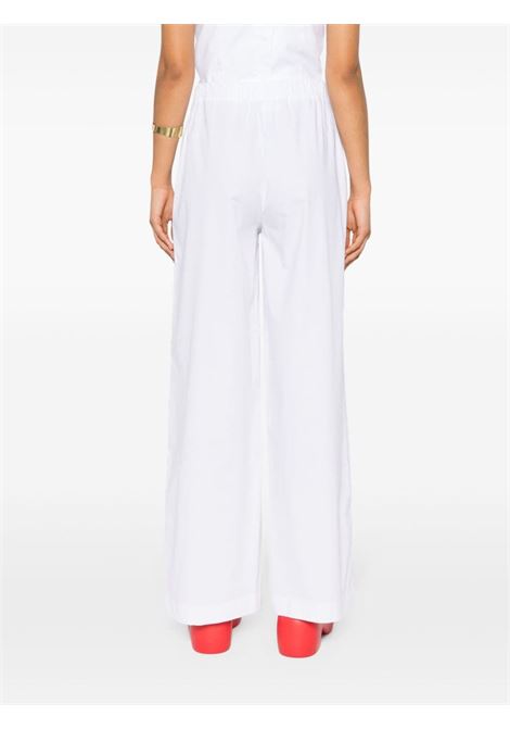 Pantaloni a gamba ampia in bianco - donna FEDERICA TOSI | FTE24PA12200001