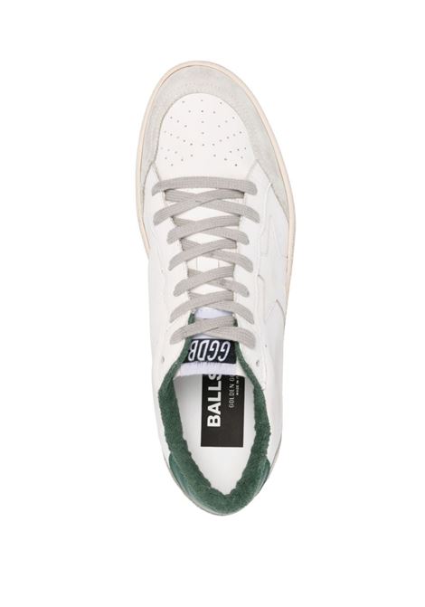 Sneakers ball star in bianco, grigio e verde - uomo GOLDEN GOOSE | GMF00117F00474610802