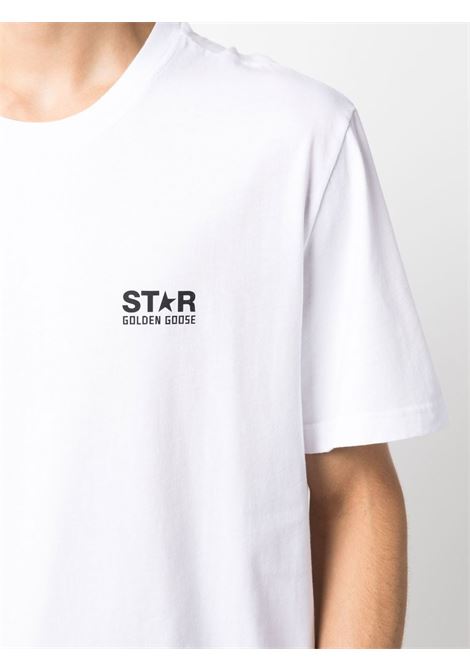 White logo-print short-sleeve T-shirt  - men  GOLDEN GOOSE | GMP01220P00087910283