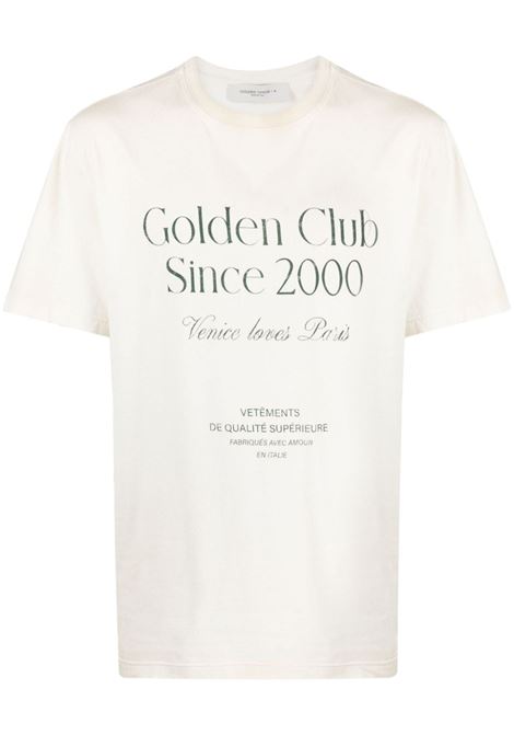 White slogan-print T-shirt ? men GOLDEN GOOSE | GMP01220P00133311740