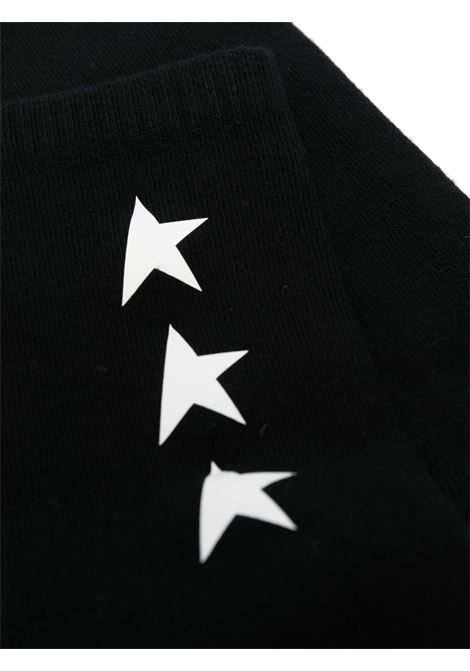 Black ribbed star-print socks - unisex GOLDEN GOOSE | GUP00911P00086280203