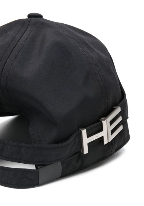 Cappello regolabile con placca logo in nero - uomo HELIOT EMIL | HE16021P04BLK01