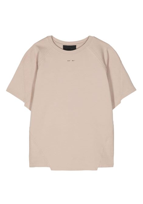T-shirt girocollo con dettagli inside-out in beige - uomo HELIOT EMIL | HEM09078ST18