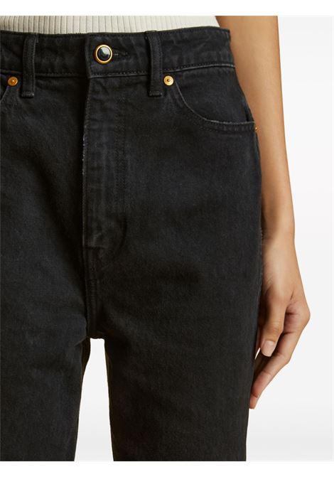 Jeans a gamba dritta Danielle in nero - donna KHAITE | 1032913091