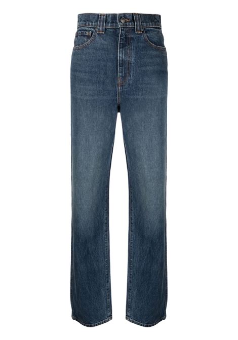 Jeans a gamba dritta Albi in blu - donna KHAITE | Jeans | 1122908099