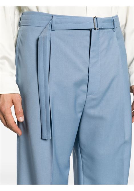 Pantaloni a gamba ampia in blu - uomo LANVIN | RMTR00225858134