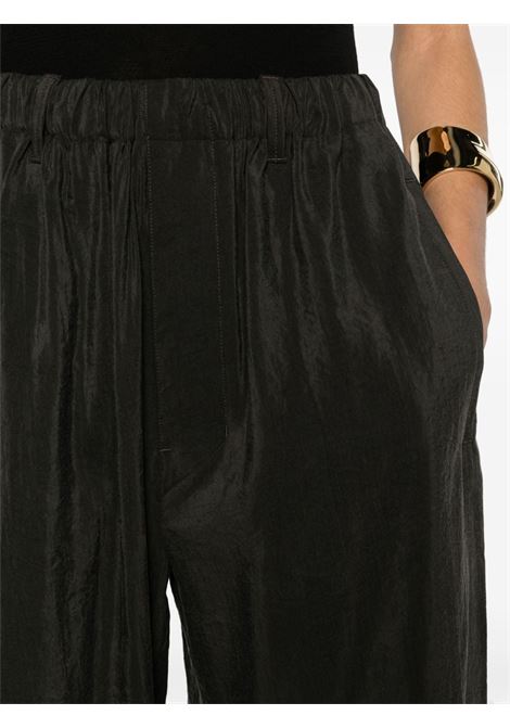 Brown high-waist wide-leg trousers - women LEMAIRE | PA1047LF208BR507