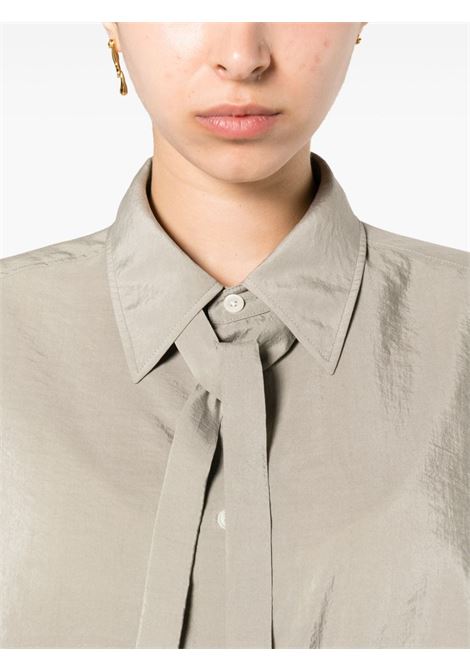 Camicia con fiocco in grigio - donna LEMAIRE | SH1051LF208BK885