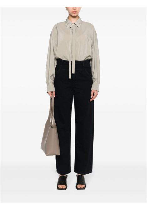 Camicia con fiocco in grigio - donna LEMAIRE | SH1051LF208BK885