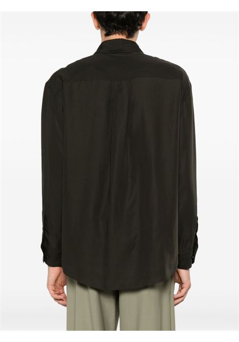 Brown double-pocket shirt - unisex LEMAIRE | SH1089LF1126BR507
