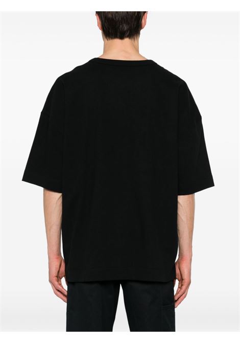 Black chest patch-pocket T-shirt - men LEMAIRE | TO1165LJ1010BK999
