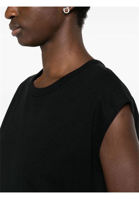 T-shirt a girocollo in nero - donna LEMAIRE | TO1167LJ1010BK999