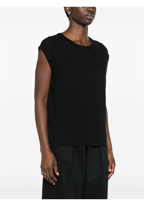 T-shirt a girocollo in nero - donna LEMAIRE | TO1167LJ1010BK999
