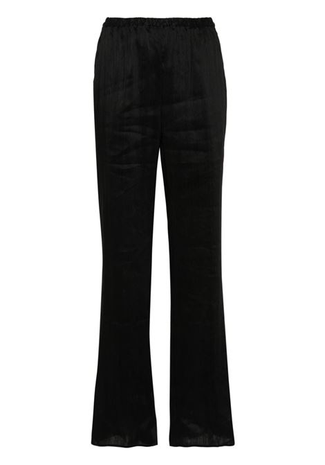 Black Amata elasticated-waistband trousers - women LOULOU STUDIO | AMATABLK
