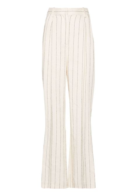 White Enyo pleat-detail trousers - women LOULOU STUDIO | ENYOIVRYBLK