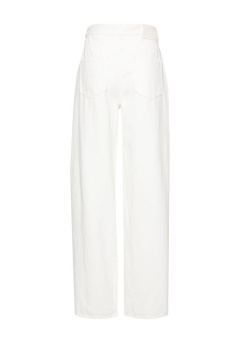 Jeans Samur a gamba ampia in bianco - donna LOULOU STUDIO | SAMURIVRY