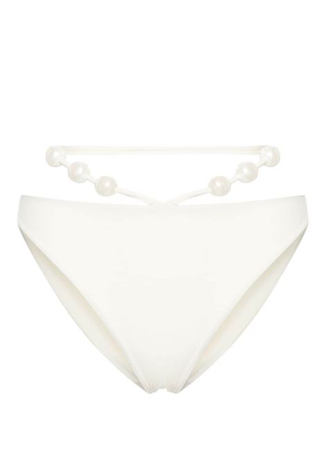 White pearl-detail bikini bottoms - women MAGDA BUTRYM | 815424CMR