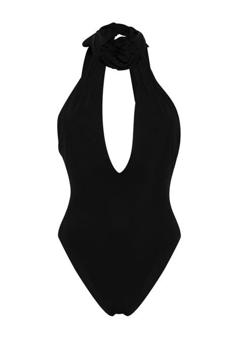 Black halterneck plunging swimsuit - women MAGDA BUTRYM | 817424BLK