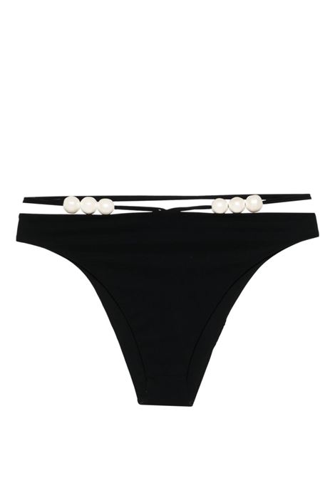 Black pearl-detailed bikini bottom - women MAGDA BUTRYM | 896424BLK