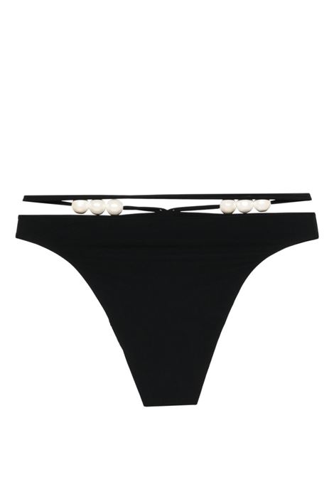 Black pearl-detailed bikini bottom - women MAGDA BUTRYM | 896424BLK