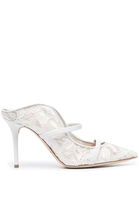 Mules Maureen 85mm in bianco - donna MALONE SOULIERS | MAUREEN8552WHT