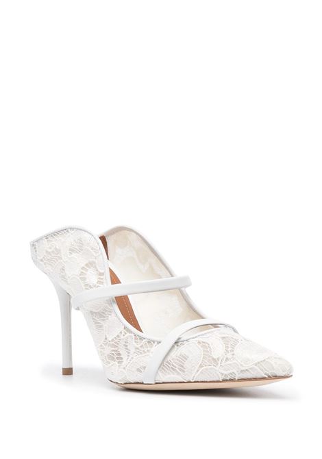 Mules Maureen 85mm in bianco - donna MALONE SOULIERS | MAUREEN8552WHT