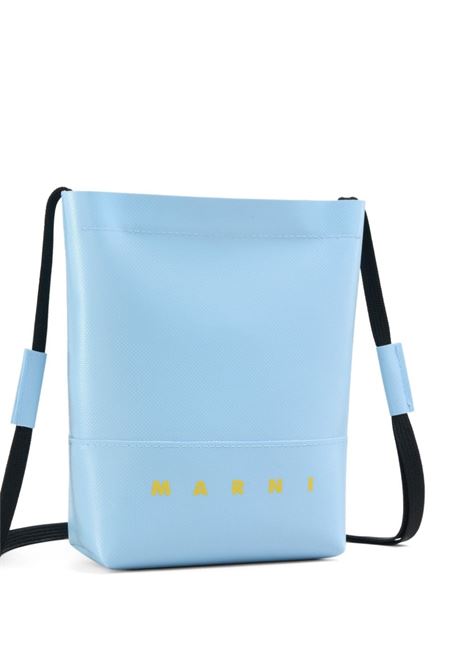 Light blue museu logo-print mini bag ? unisex MARNI | SBMQ0068A0P576900B21