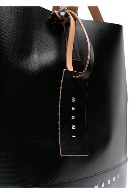 Black Tribeca debossed-logo bag - unisex MARNI | SHMQ0037A1P576900N99