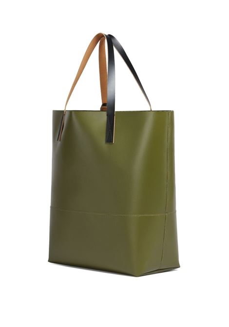 Green N/S logo-print bag - women MARNI | SHMQ0037A1P576900V67