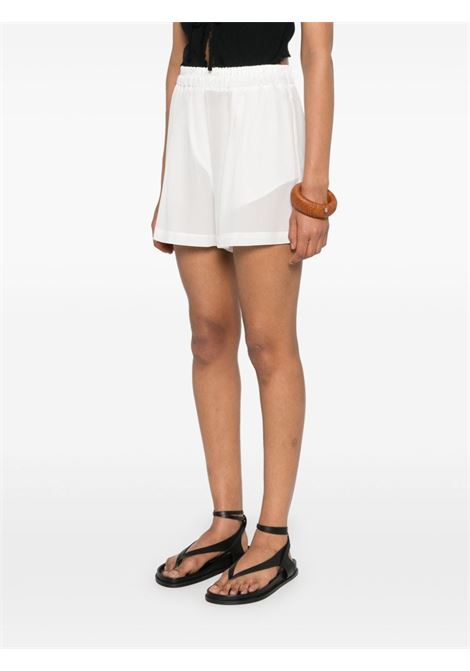 Shorts semi trasparenti in bianco - donna MAURIZIO | W01150377MZS4MAT24