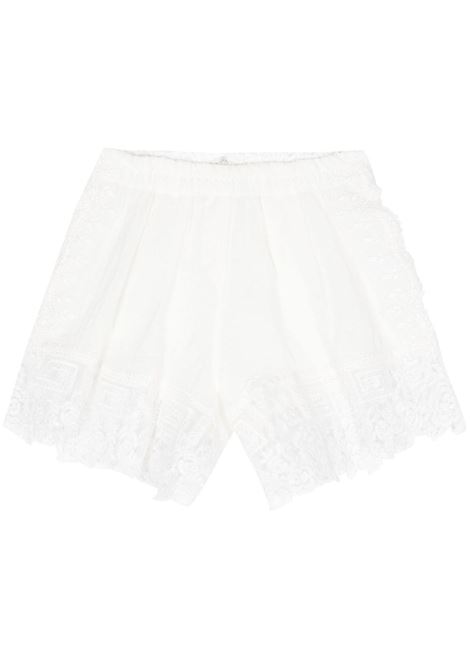 Shorts in pizzo in bianco di MAURIZIO MYKONOS - donna MAURIZIO | W01280577MZS4MAT24