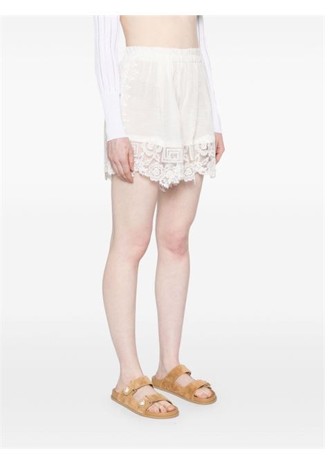 Shorts in pizzo in bianco di MAURIZIO MYKONOS - donna MAURIZIO | W01280577MZS4MAT24