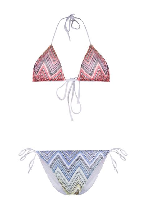 Bikini con coppe a triangolo e stampa chevron in multicolore - donna MISSONI | MC22SP00BR00THS4157