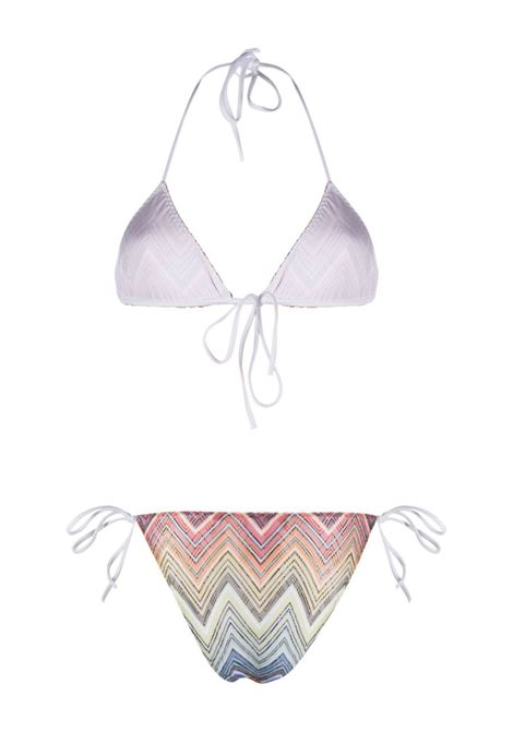 Bikini con coppe a triangolo e stampa chevron in multicolore - donna MISSONI | MC22SP00BR00THS4157