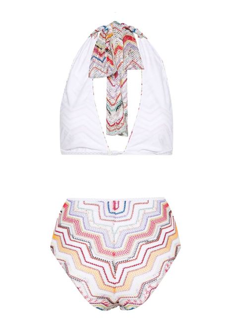 Bikini in maglia all'uncinetto a zigzag in multicolore - donna MISSONI | MS24SP0GBR00TISM99I