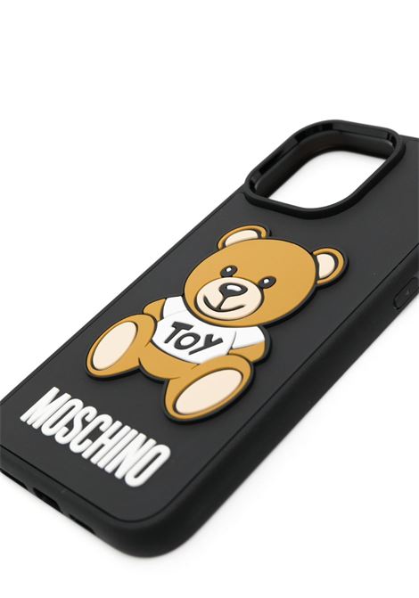 Custodia iPhone 14 Pro Max Teddy Bear in nero - unisex MOSCHINO | A794783061555