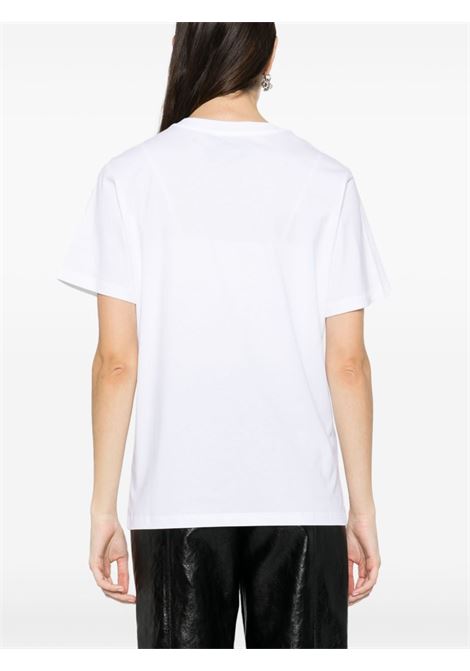 T-shirt In Love We Trust in bianco - donna MOSCHINO | J070305412001