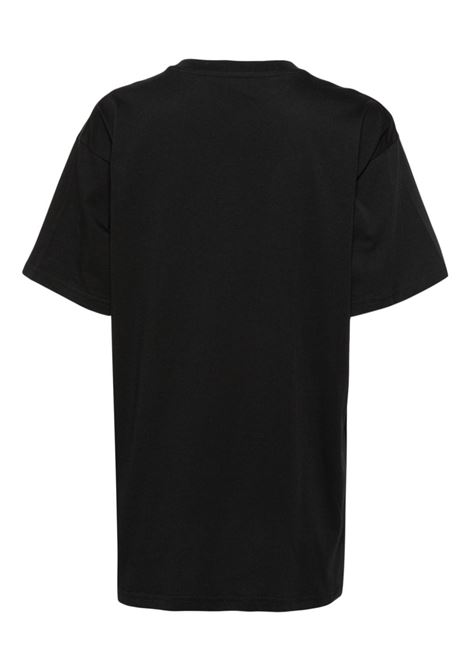 T-shirt con stampa Teddy Bear in nero - donna MOSCHINO | V070805411555