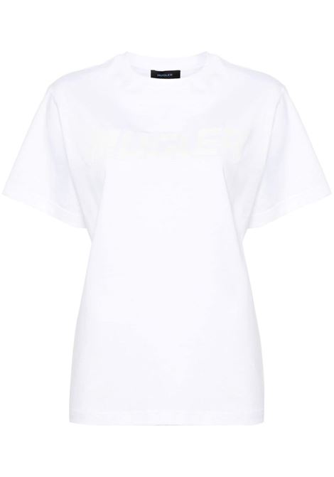 White logo-print T-shirt ? women  MUGLER | 24P3TS0099D2841016