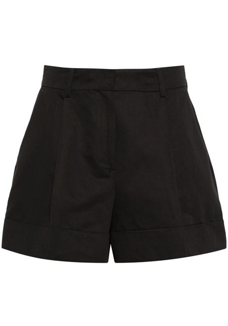 Shorts con pieghe in nero PT01 - donna PT01 | CDBSDLZ00STDBP650990